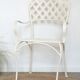Chaise en fer forgé blanche jardin
