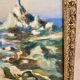Oil "les Sanguinaires" under glass, 1950s-60s