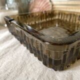 Vintage holophane glass ashtray France, 1970