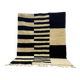 Off-white Moroccan rug with geometric patterns, 250cm x 150cm