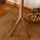 Vintage 60s coat rack in solid raw wood