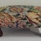 Old wood and tapestry footstool