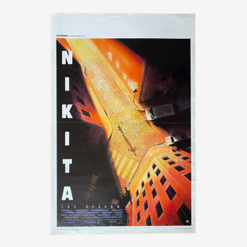 Affiche cinéma originale "Nikita" Luc Besson 36x54cm 1990