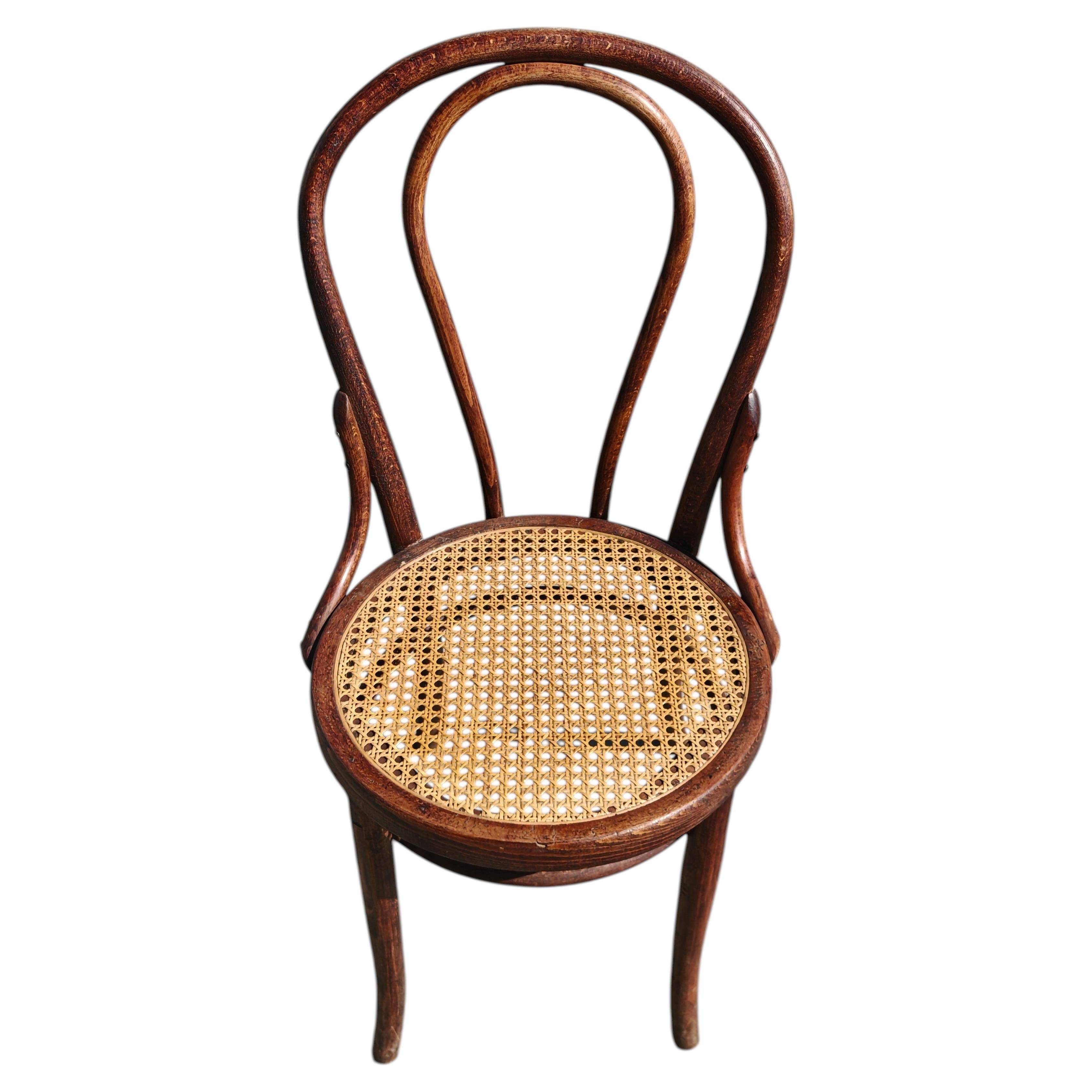 Chaise Bistro Antique J.J. Kohn, années 1920