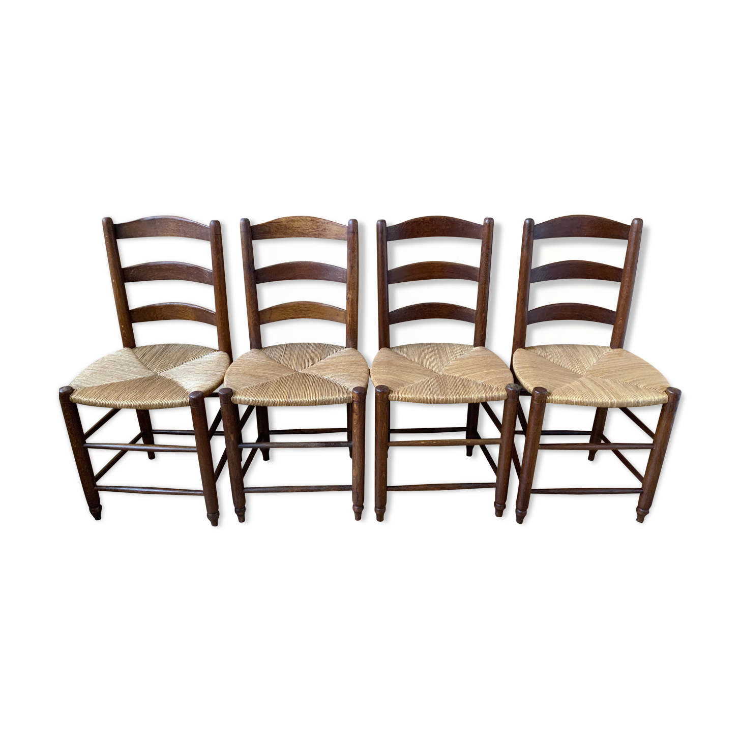 Set of 4 mulched chairs
