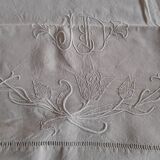 Drap en lin brodé 200*280