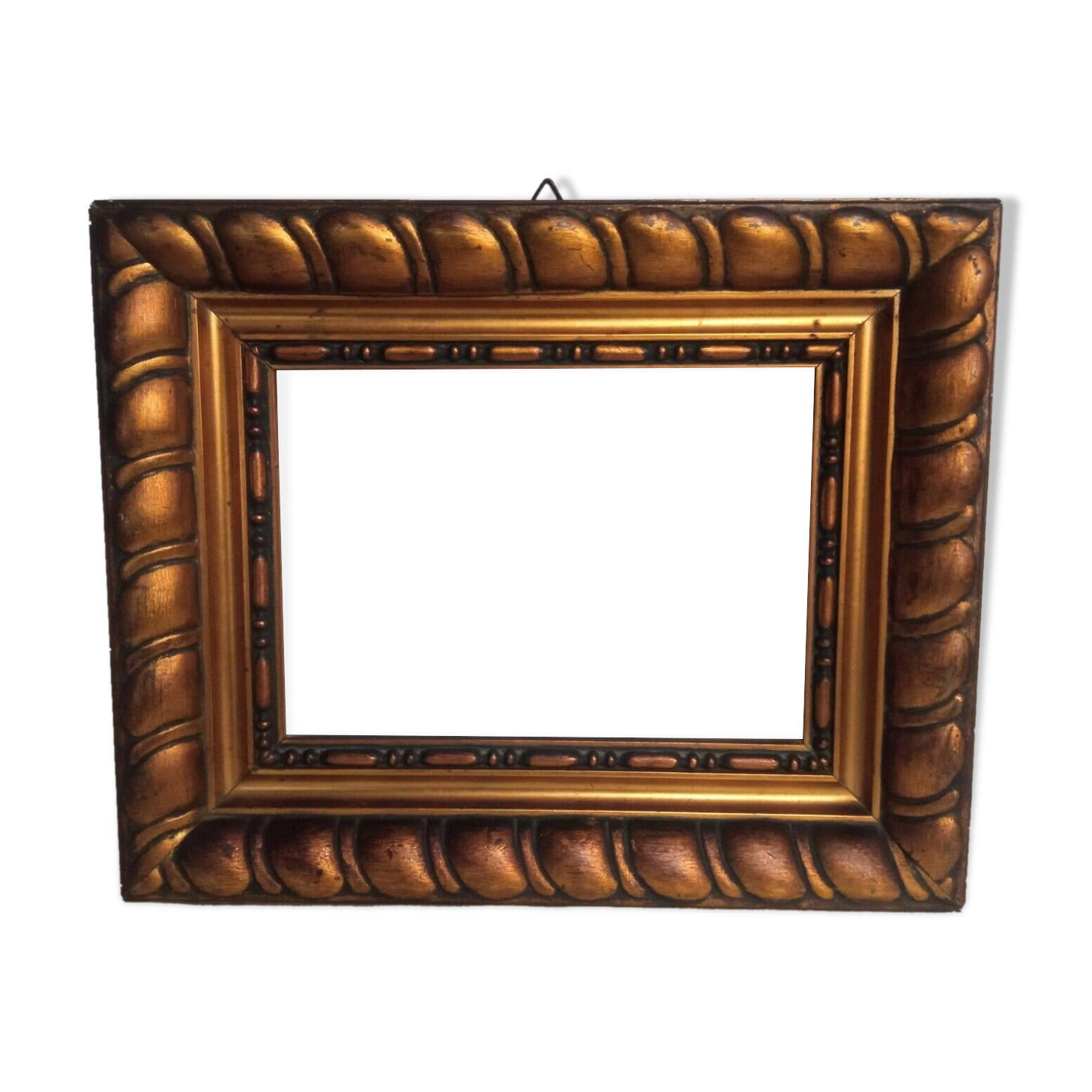 Wooden frame and gilded stucco circa 1900