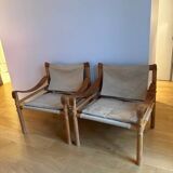paire de fauteuils Sirocco d'Arne Norell - Suède années 60