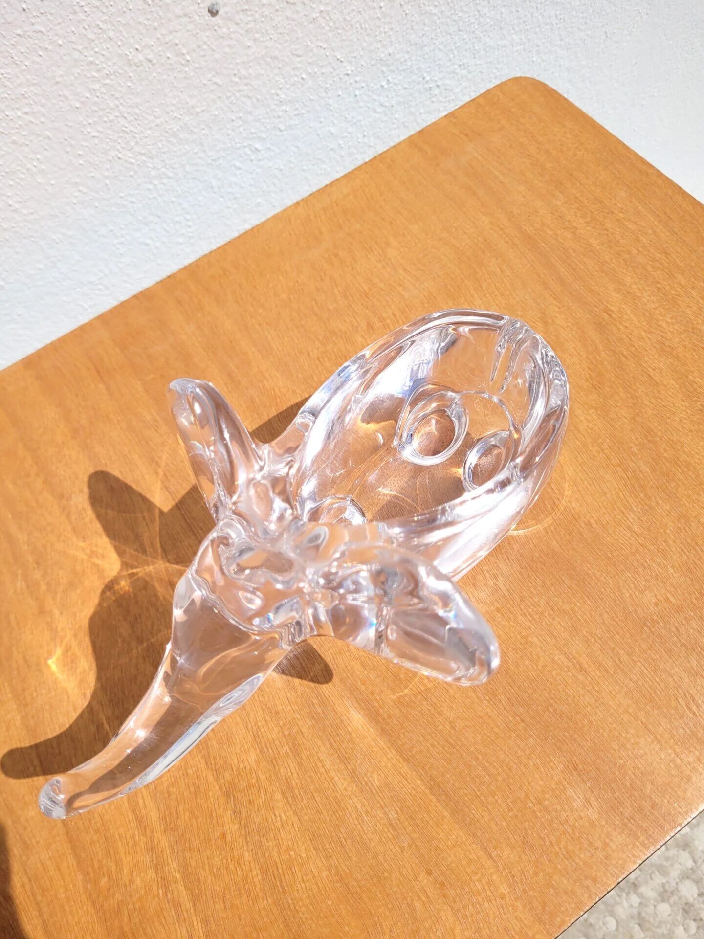 Elephant crystal catchall from Vannes, 1960s/70s.