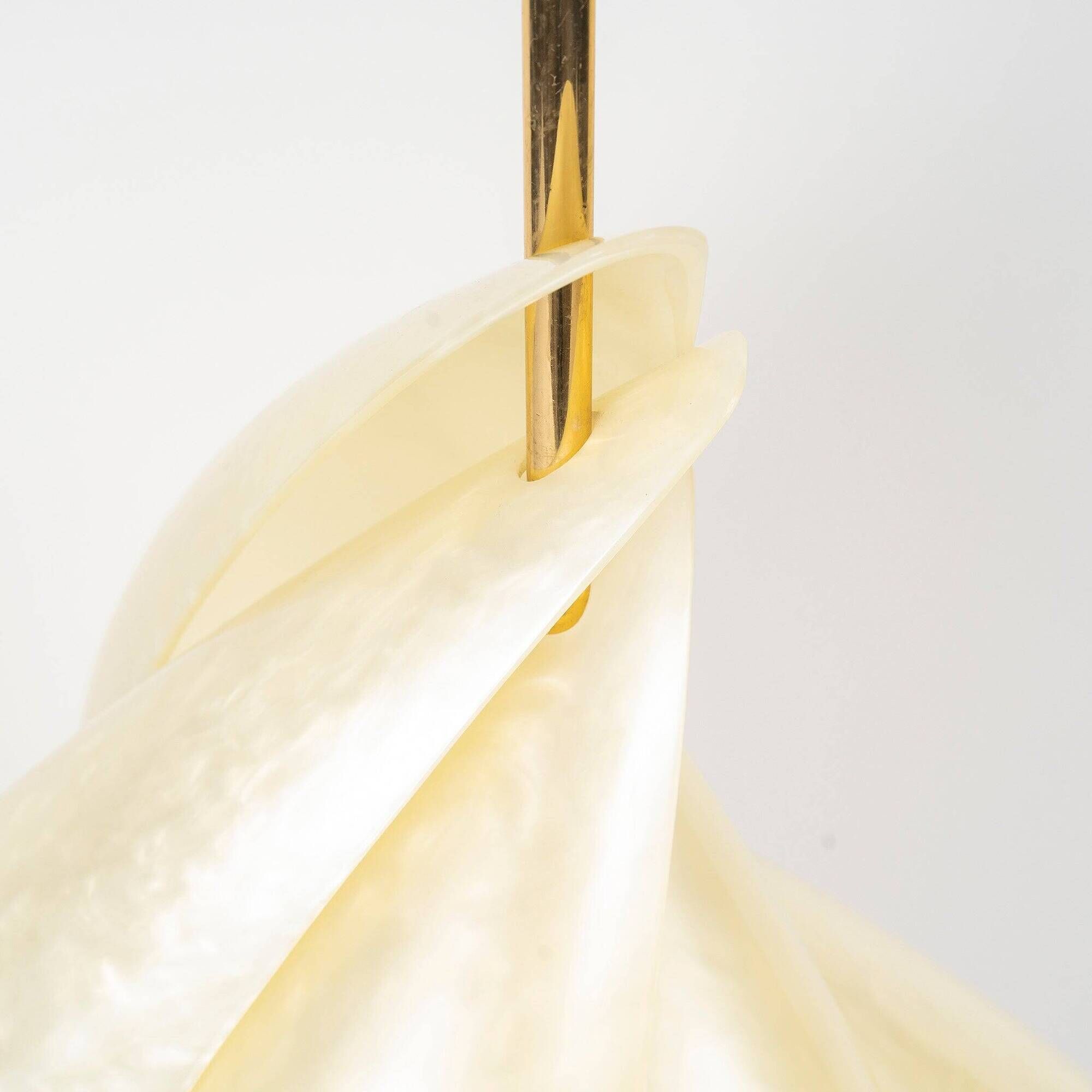 "Shell" lamp from Maison Rougier, Canada, 1970s.
