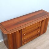 1970s Italian design brutalist-modernist geometric sideboard