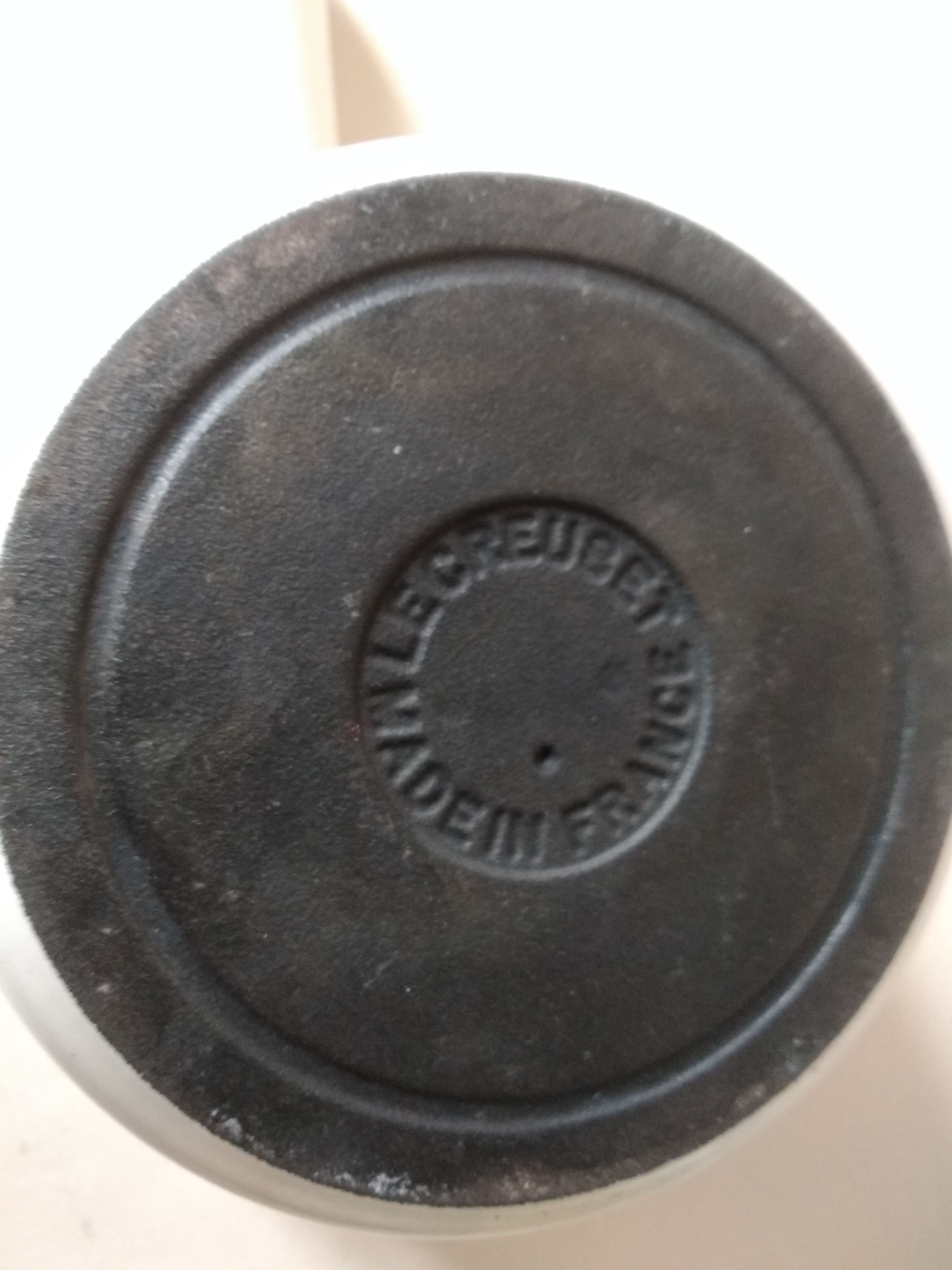 Fondue pan Le Creuset vintage 70s