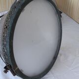 2 holophanous industrial lamps