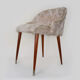 Pair of chairs moumoute wooden compass legs year 60