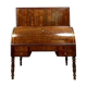 Bureau à cylindre époque Louis Philippe, Restauration en acajou moucheté