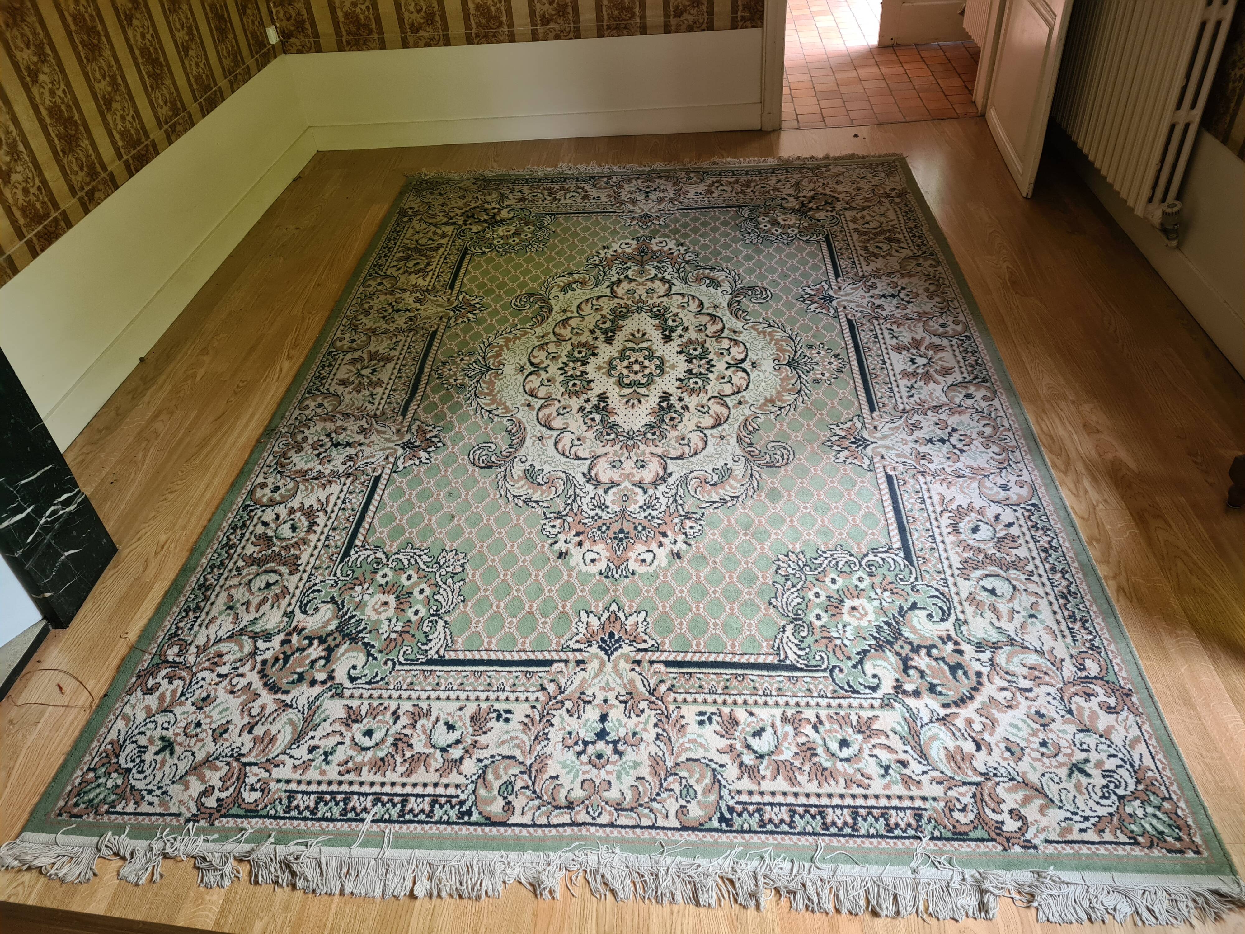 Vintage green carpet