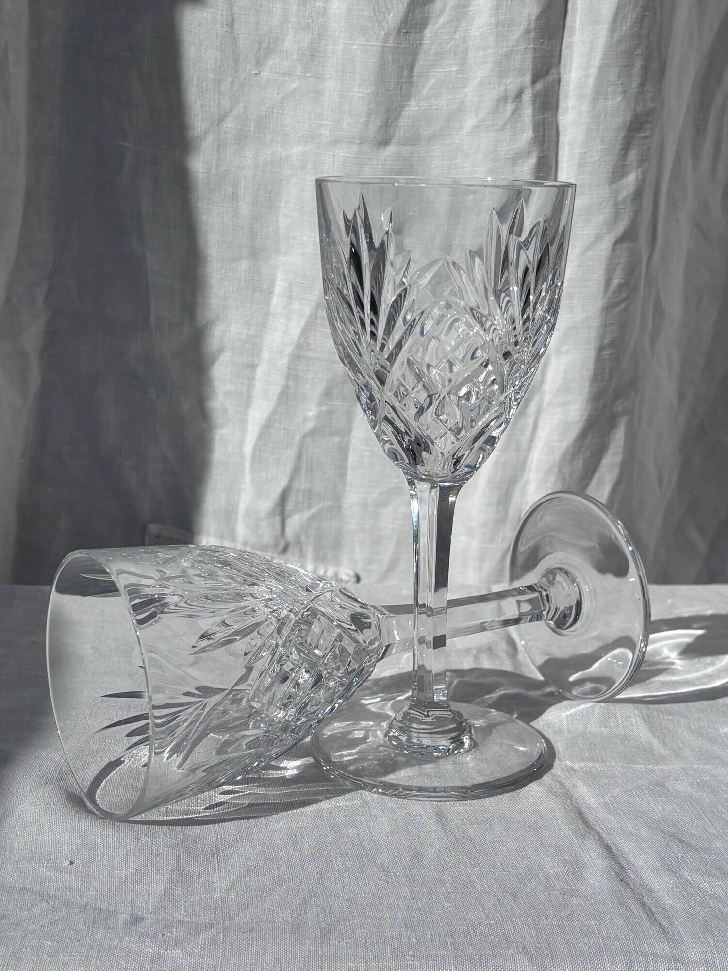 Lot de 12 verres à eau chantilly par saint-louis