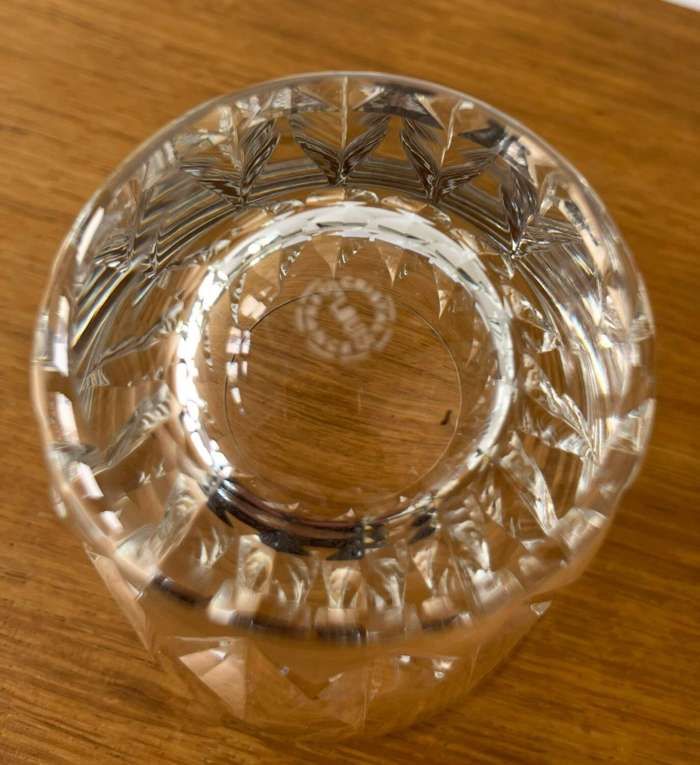 Paire verres whisky «Guernesey » cristal Saint Louis