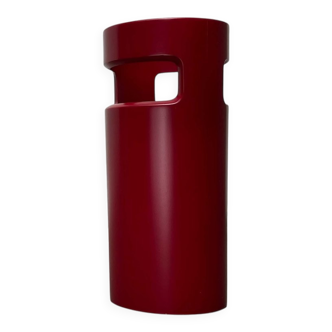 Red German umbrella stand in mid-century modern space style, 1960s.
