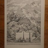 Original lithograph on the heights