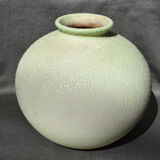 Ovoid vase in vermiculated ceramic art deco Sevres vinsare
