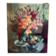 Bouquet of flowers signed Dechamps