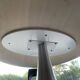 Round black top table with metal legs KARE design