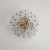 Italian ceiling light in Murano glass, 1970.