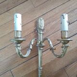 Set of 2 bronze wall lamps