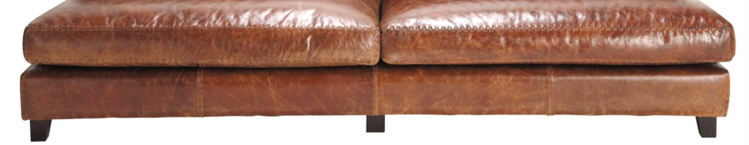 Canapé scandinave vintage en cuir