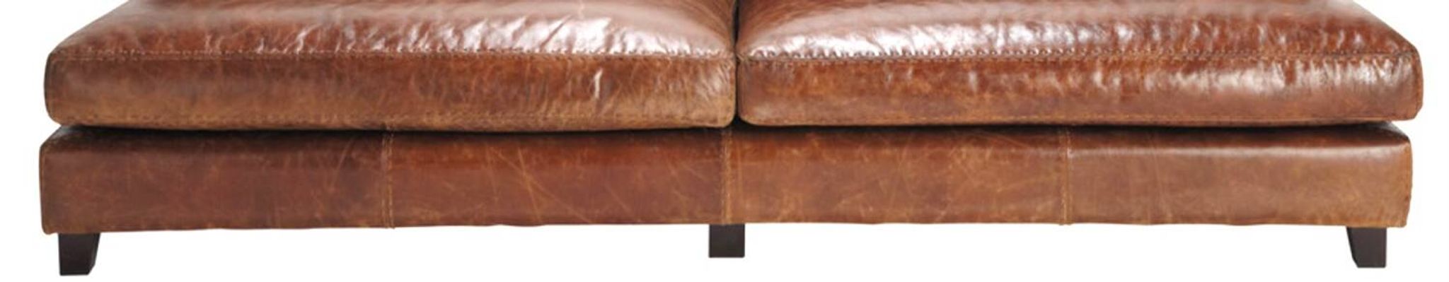 Canapé scandinave vintage en cuir