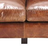 Canapé scandinave vintage en cuir