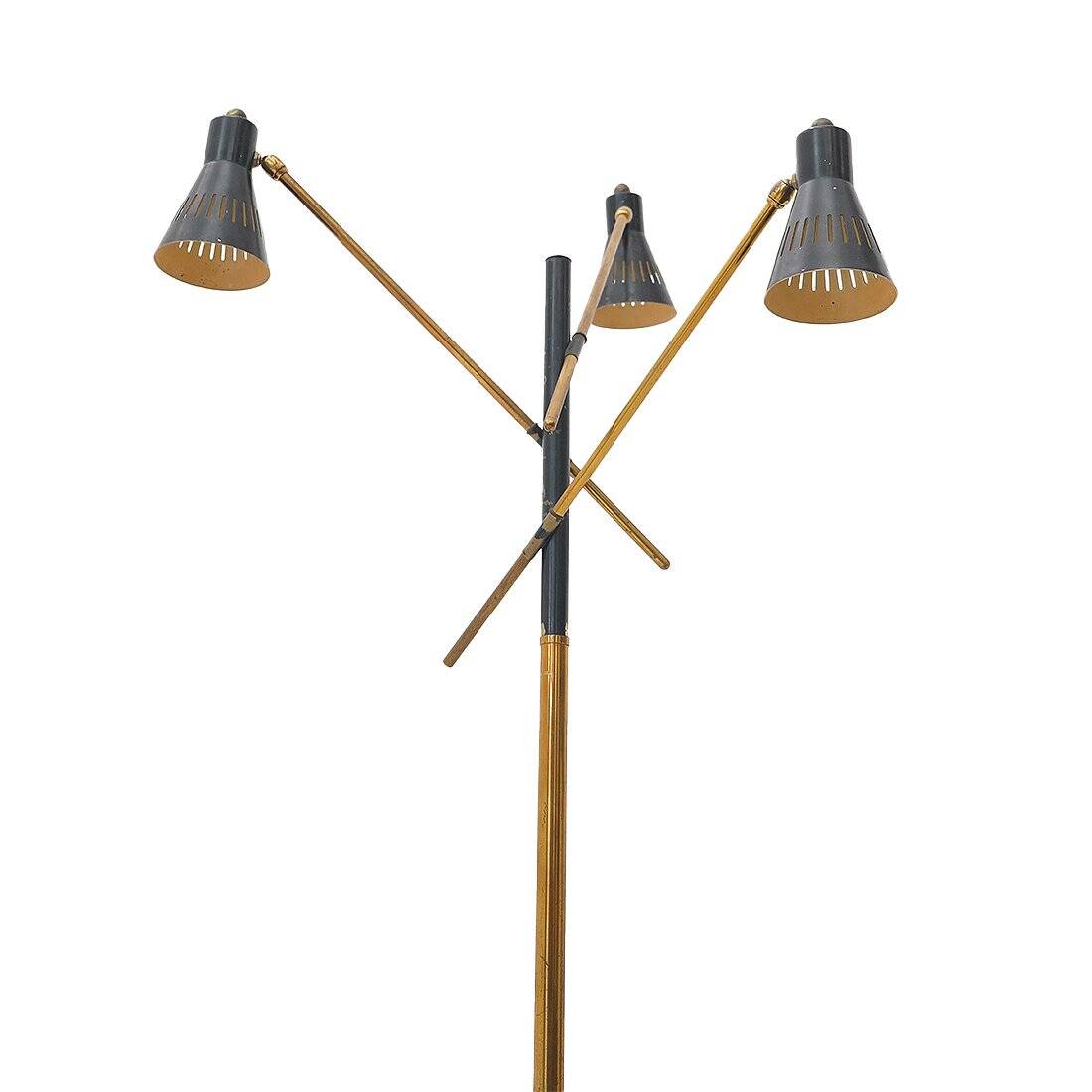 Three-armed floor lamp, 1950s