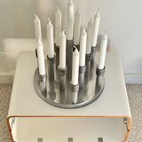 Aluminium candle holders for 13 candles, 1970s.