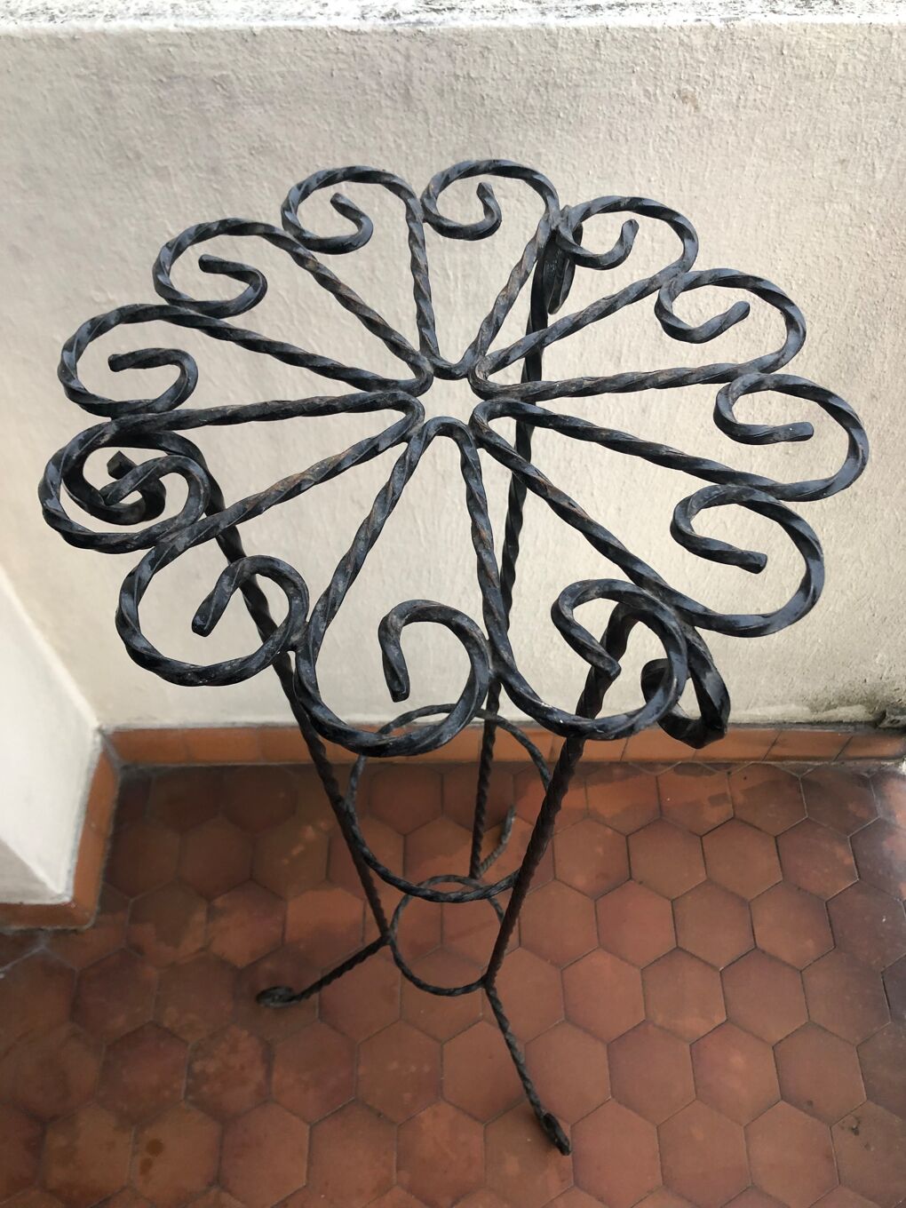 Porte plante vintage en fer 101 cm Selency Porte plante vintage en fer 101 cm Selency