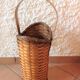 Braided wicker umbrella holder 60/70s