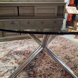 Table et fauteuils chromé