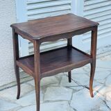 Desserte solid wood shelf and curved legs vintage