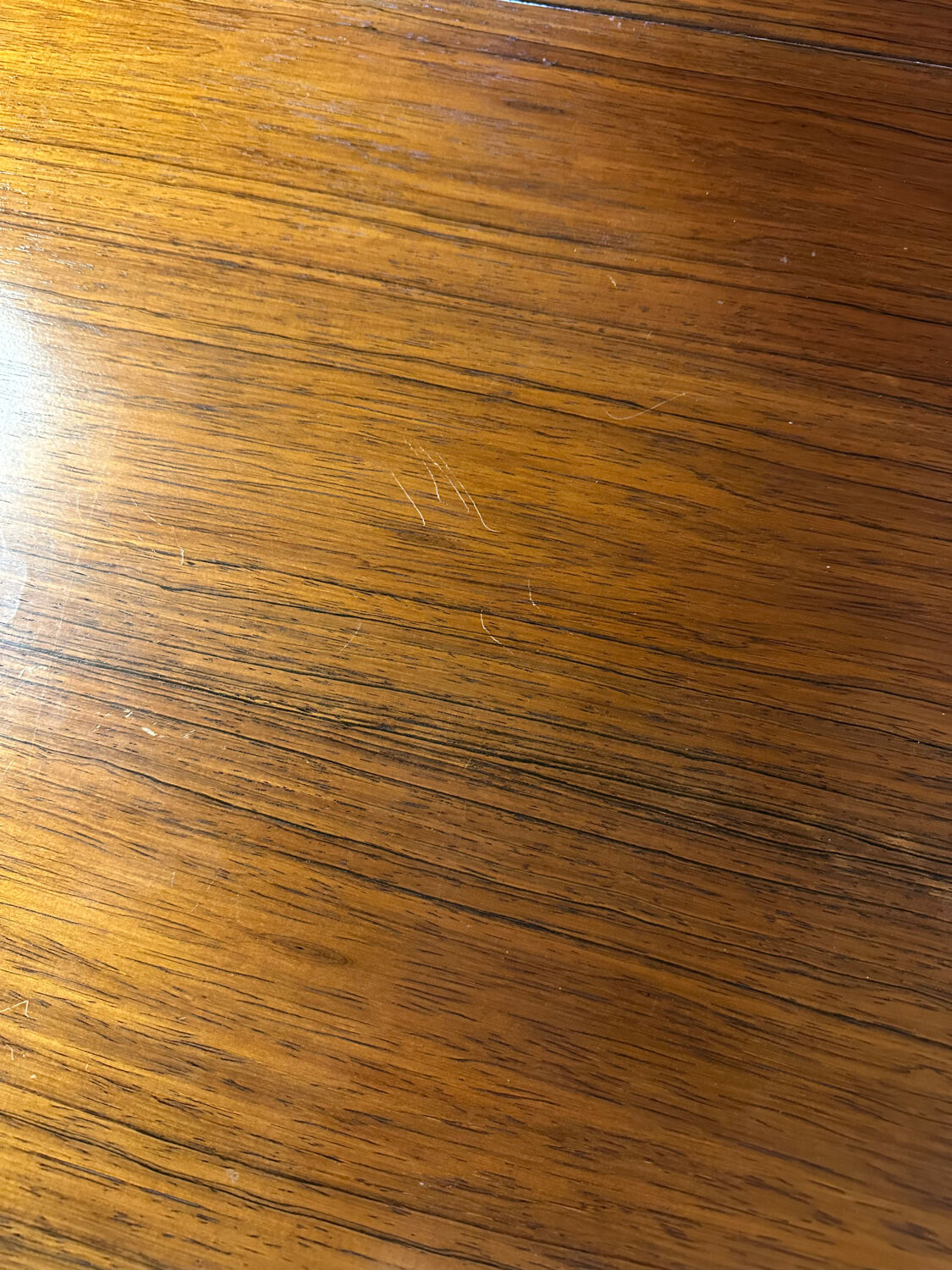 Vintage rosewood extendable dining table