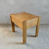 Light wood bedside table from the 60s