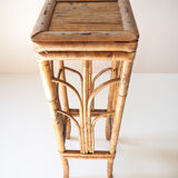 Pair of bamboo and vintage rattan harnesses