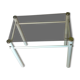 Glass end table “Yves Boutboul” - 1980s