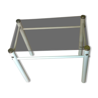 Glass end table “Yves Boutboul” - 1980s