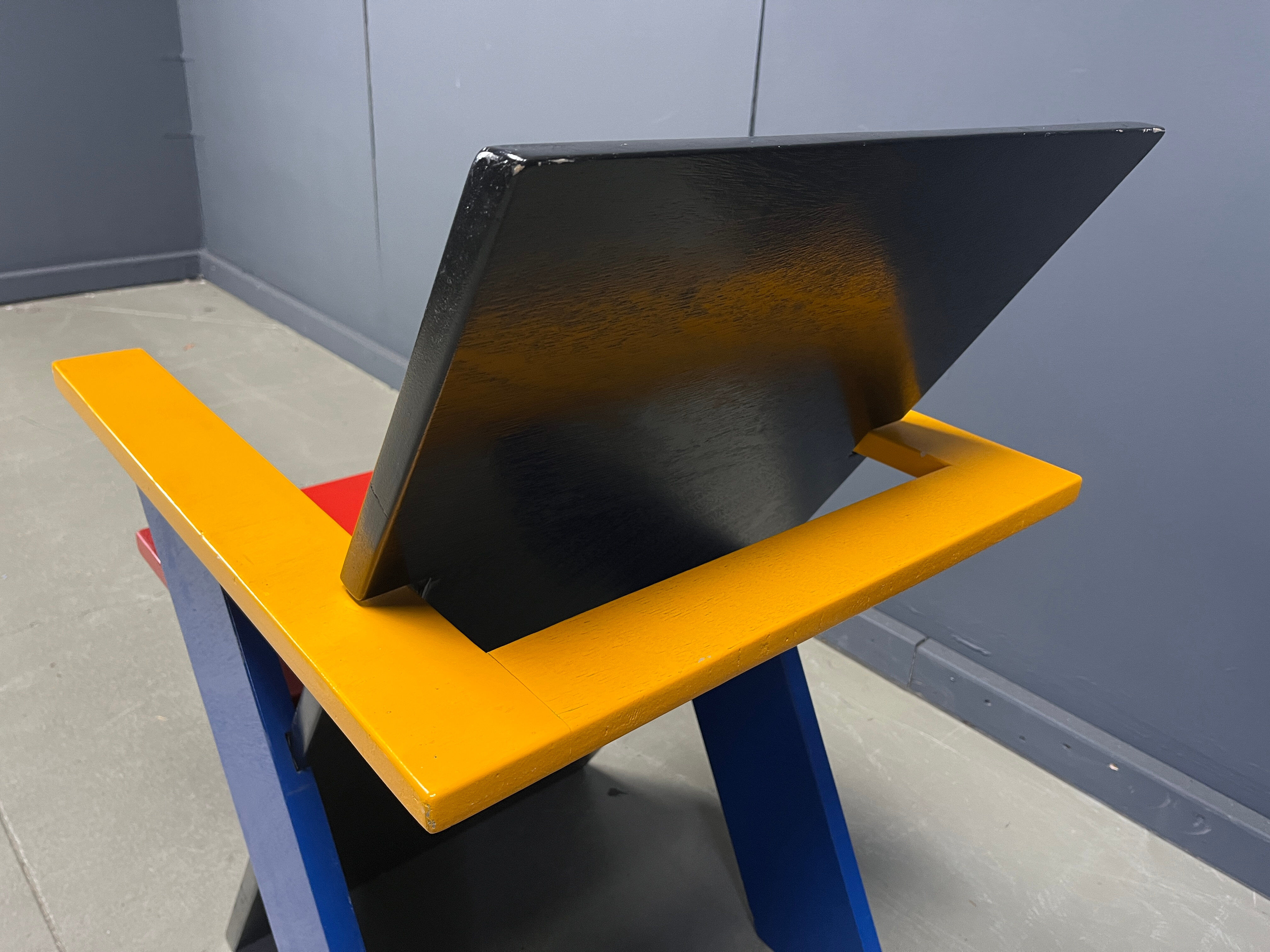 Colourful postmodern armchair, 1980s