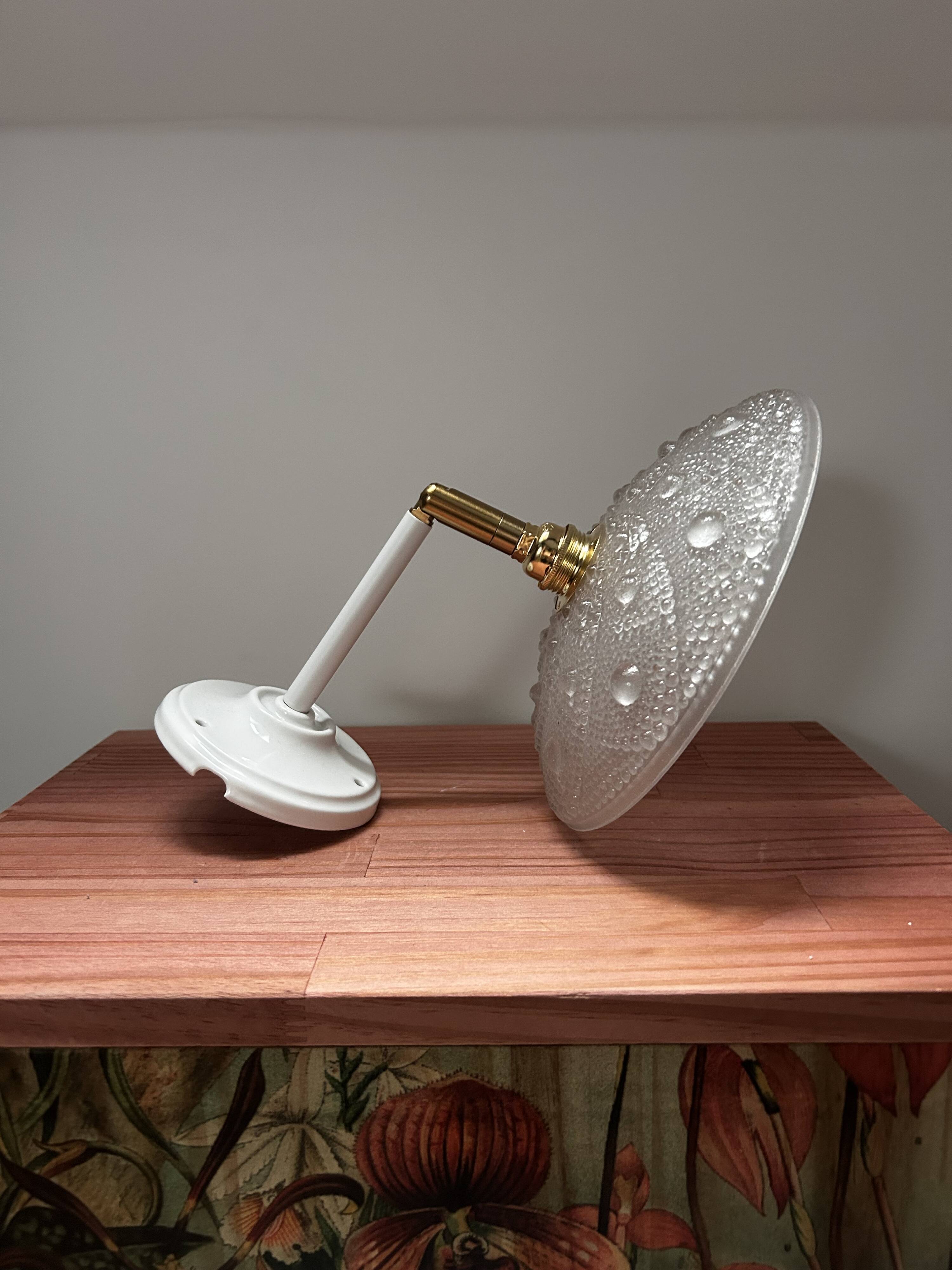 Vintage Glass Tilting Wall Light