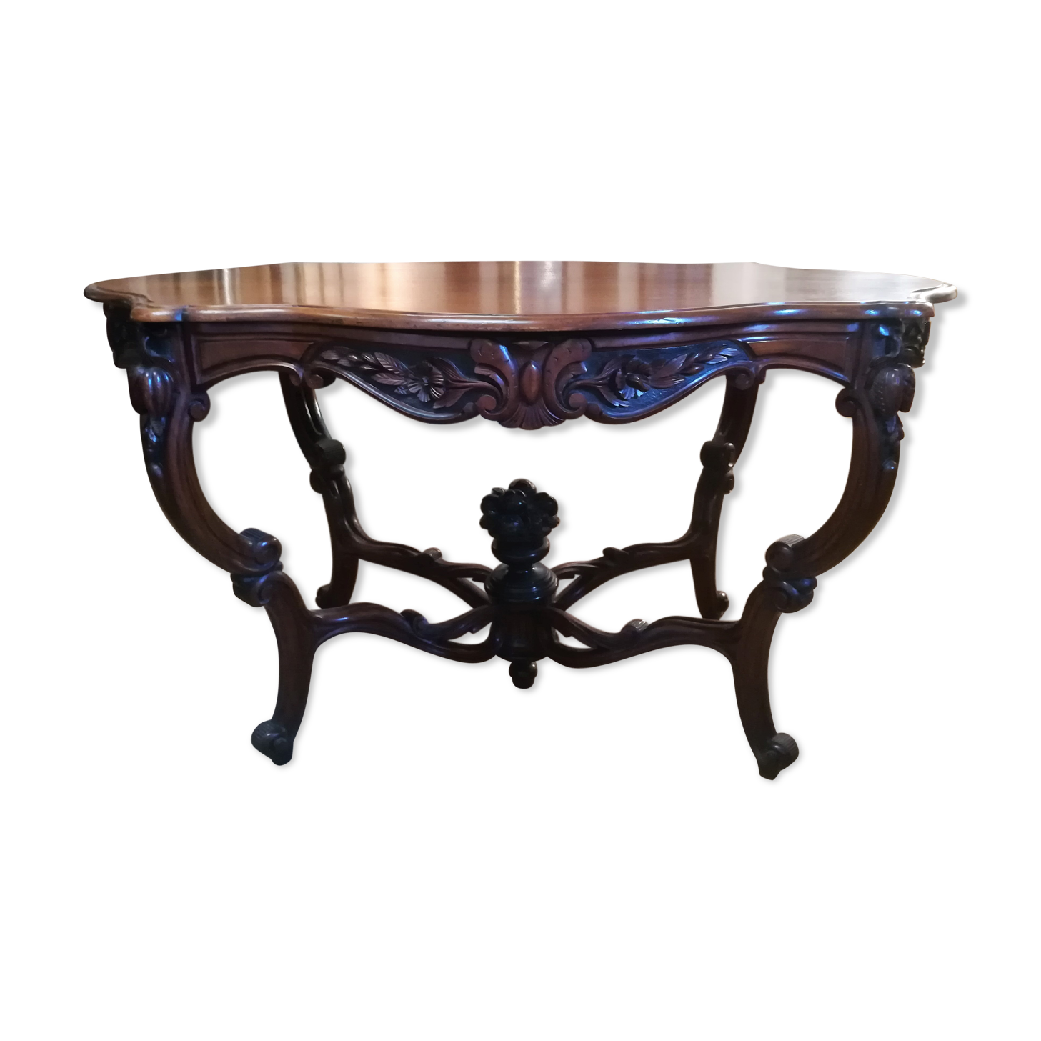 Napoleon III middle table in mahogany