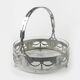 Art Nouveau fruit basket, chromed brass, glass, Germany, early 20th century
