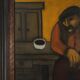Expressionist painting by Robert Deman, Belgium 1940s