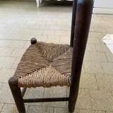 Wooden stool and children's canage