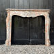 Louis XV style fireplace in grey Ardennes marble, circa 1900.